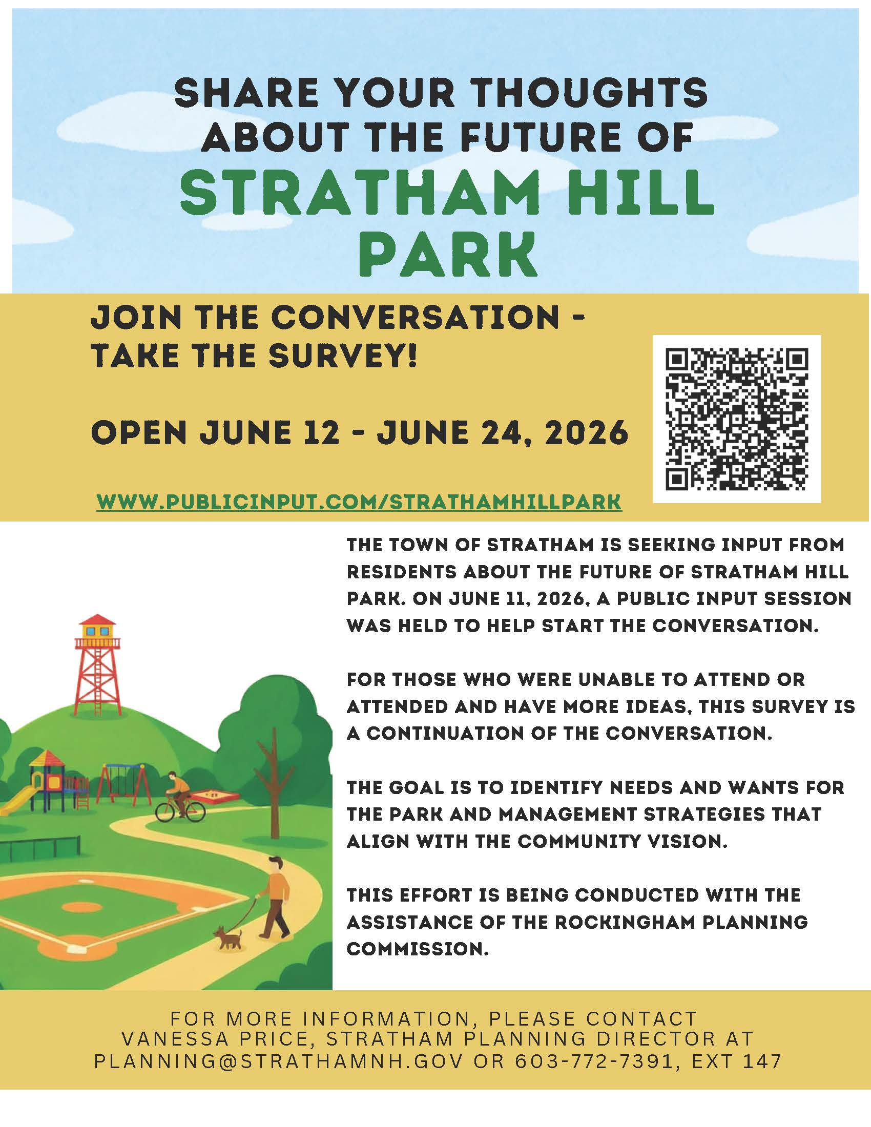 Stratham Hill Park Vision Survey
